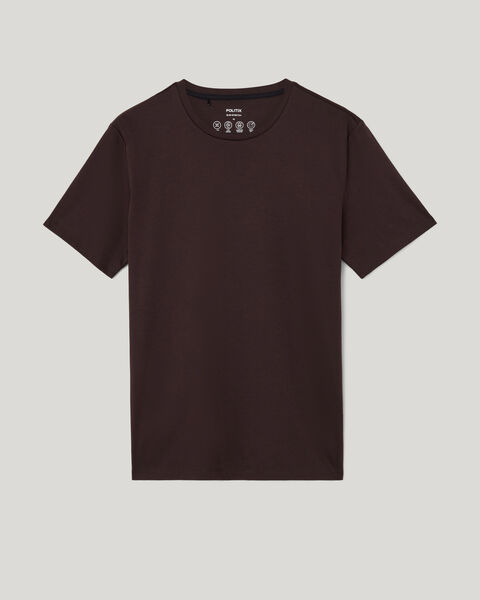 Slim Travel Tee, Dark Brown, hi-res